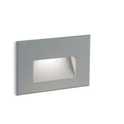 Segnapasso da esterno a incasso a parete grafite led 3w 3000k