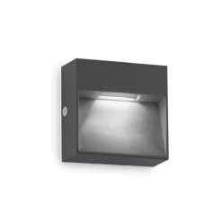 Segnapasso da esterno dedra ap big ideal lux ip65 led antracite