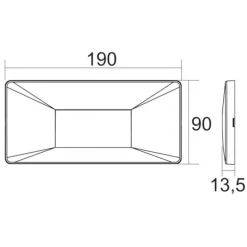 Segnapasso da esterno 220v ip65 led 3,5w 3000k 4000k 6500k per scatola 506