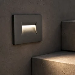 Segnapasso da incasso per esterno led 3w 3000k antracite isyluce