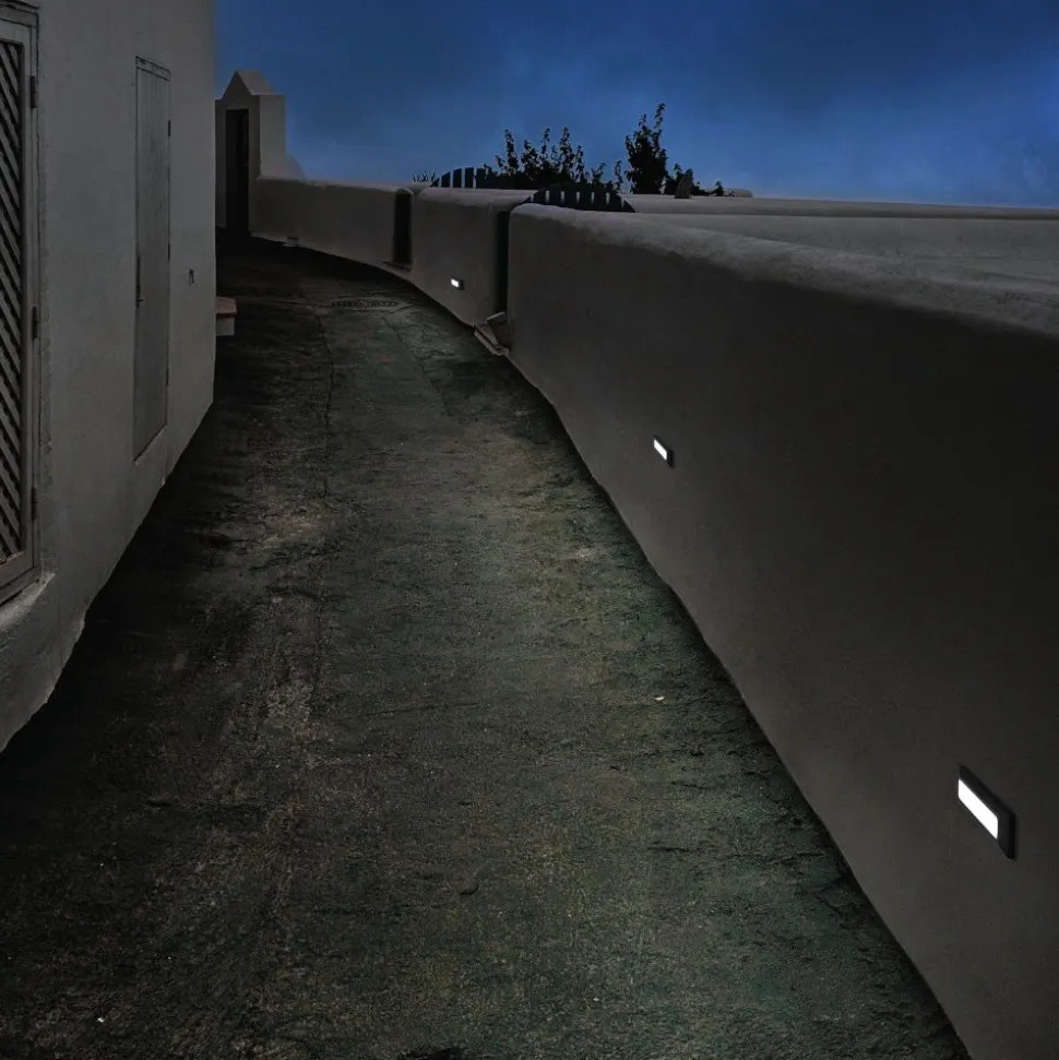Segnapasso isyluce led 2w 4000k da esterno bianco antracite
