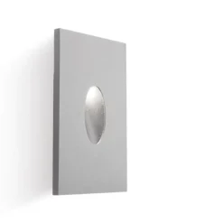 Segnapasso led per esterno da incasso a parete grigio 3w 4000k