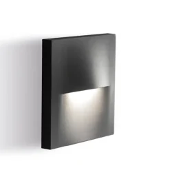 Segnapasso led per esterno led 3w 4000k da parete grafite ip65