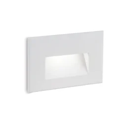 Segnapasso led per esterno rettangolare bianco ip65