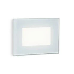 Segnapasso led per esterno incasso a parete bianco 3w 3000k
