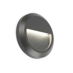 Segnapasso led per esterno rotondo 1w 3000k ip65 antracite