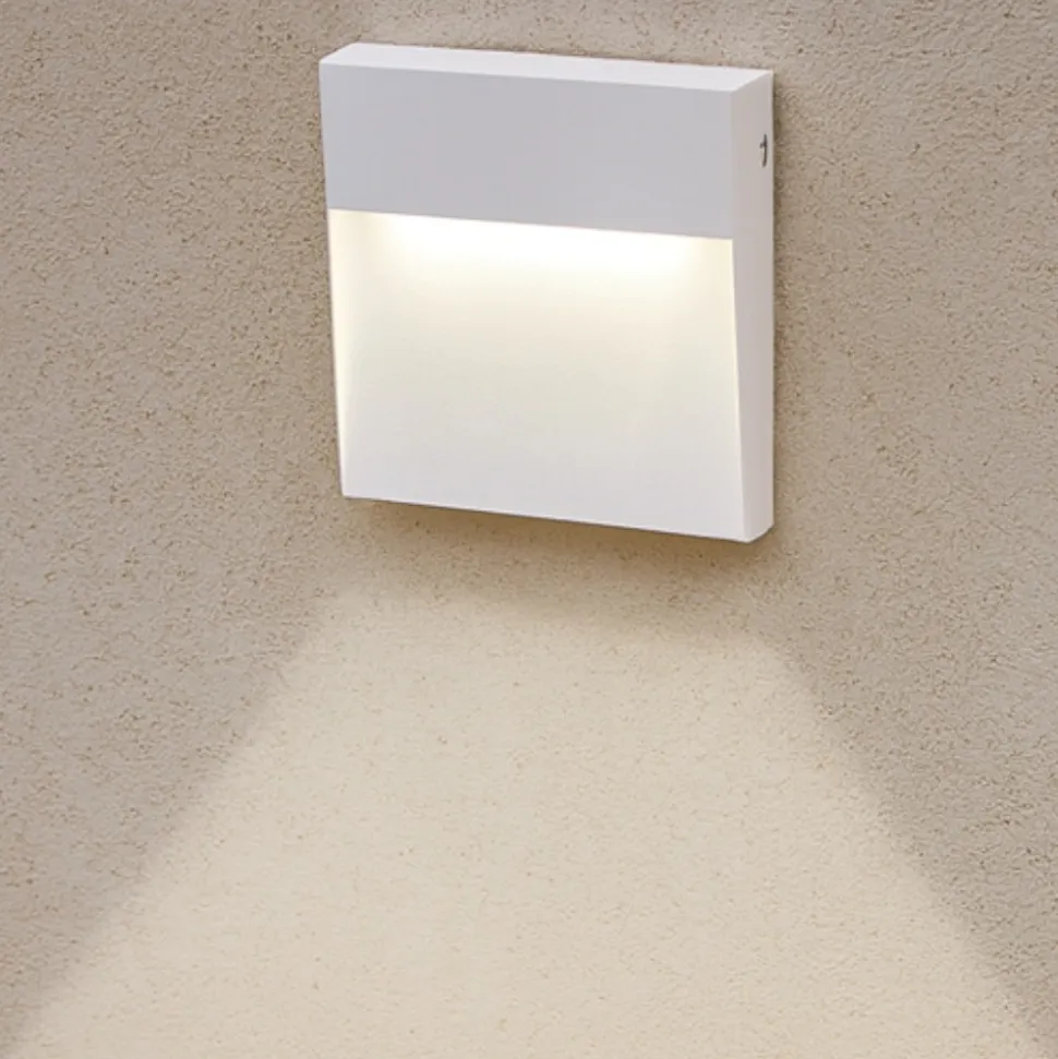 Segnapasso led 6w 4000k bianco quadrato per esterno isyluce
