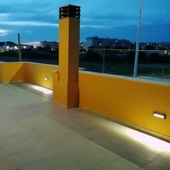 Segnapasso led 2w 3000k da esterno cover bianco antracite
