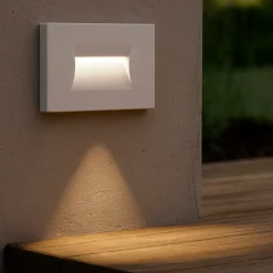 Segnapasso led 3w 3000k incasso bianco per esterno