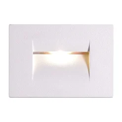 Segnapasso led 3w 3000k incasso bianco per esterno