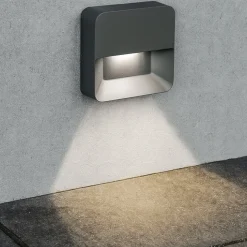 Segnapasso ledb quadrato per esterno led 6w 4000k ip65
