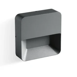 Segnapasso ledb quadrato per esterno led 6w 4000k ip65