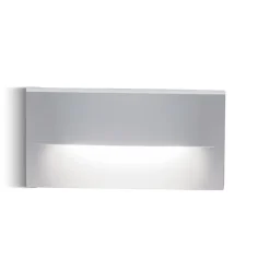 Segnapasso per esterni bianco rettangolare led 4w 4000k ip65