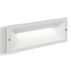 Segnapasso per esterni bianco led 12w 4000k da incasso parete ip65