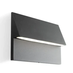 Segnapasso per esterni grafite led 3w 4000k da incasso a parete ip65
