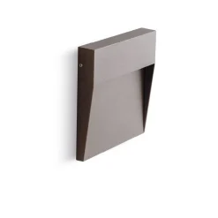 Segnapasso per esterni led 6w 4000k da parete corten ip65