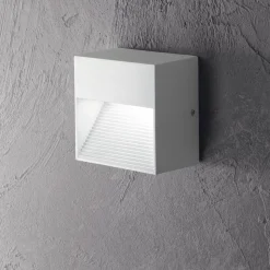 Segnapasso per esterno ideal lux ip44 bianco quadrato g9 220v