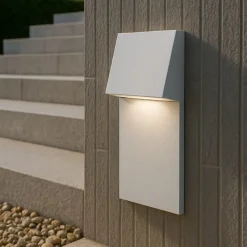 Segnapasso per esterno led da incasso parete bianco 3w 3000k