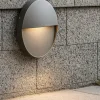 Segnapasso rotondo da parete per esterni grafite led 6w 4000k
