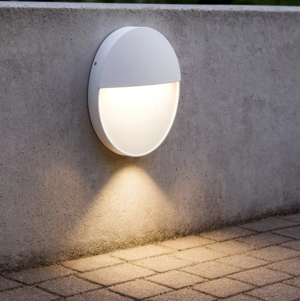 Segnapasso rotondo per esterno led 3w 3000k bianco ip65