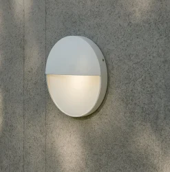 Segnapasso rotondo per esterno led 3w 3000k bianco ip65
