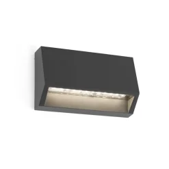 Segnapasso led senza incasso da esterno 1,5w 3000k ip65 antracite per giardini