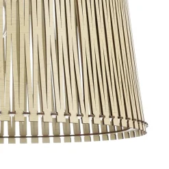 Sendero eglo lampadario cucina paralume traforato in legno