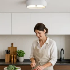 Sforzin mysia plafoniera da cucina colore bianco