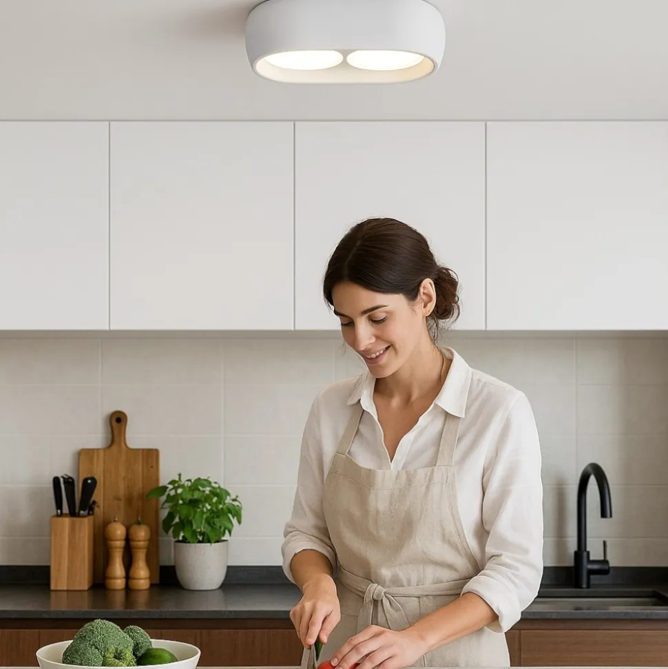 Sforzin mysia plafoniera da cucina colore bianco
