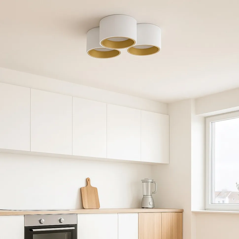 Sforzin nasso plafoniera a soffitto di gesso 3 luci