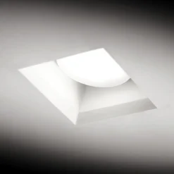 Sforzin filiatra faretto di gesso quadrato da incasso a soffitto