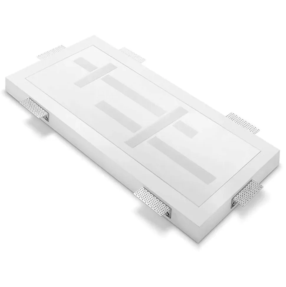 Sforzin magnesia lampada gesso da incasso 18w 3000k per controsoffitto