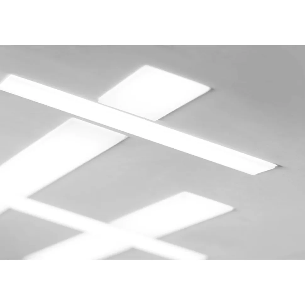 Sforzin magnesia lampada gesso da incasso 18w 3000k per controsoffitto