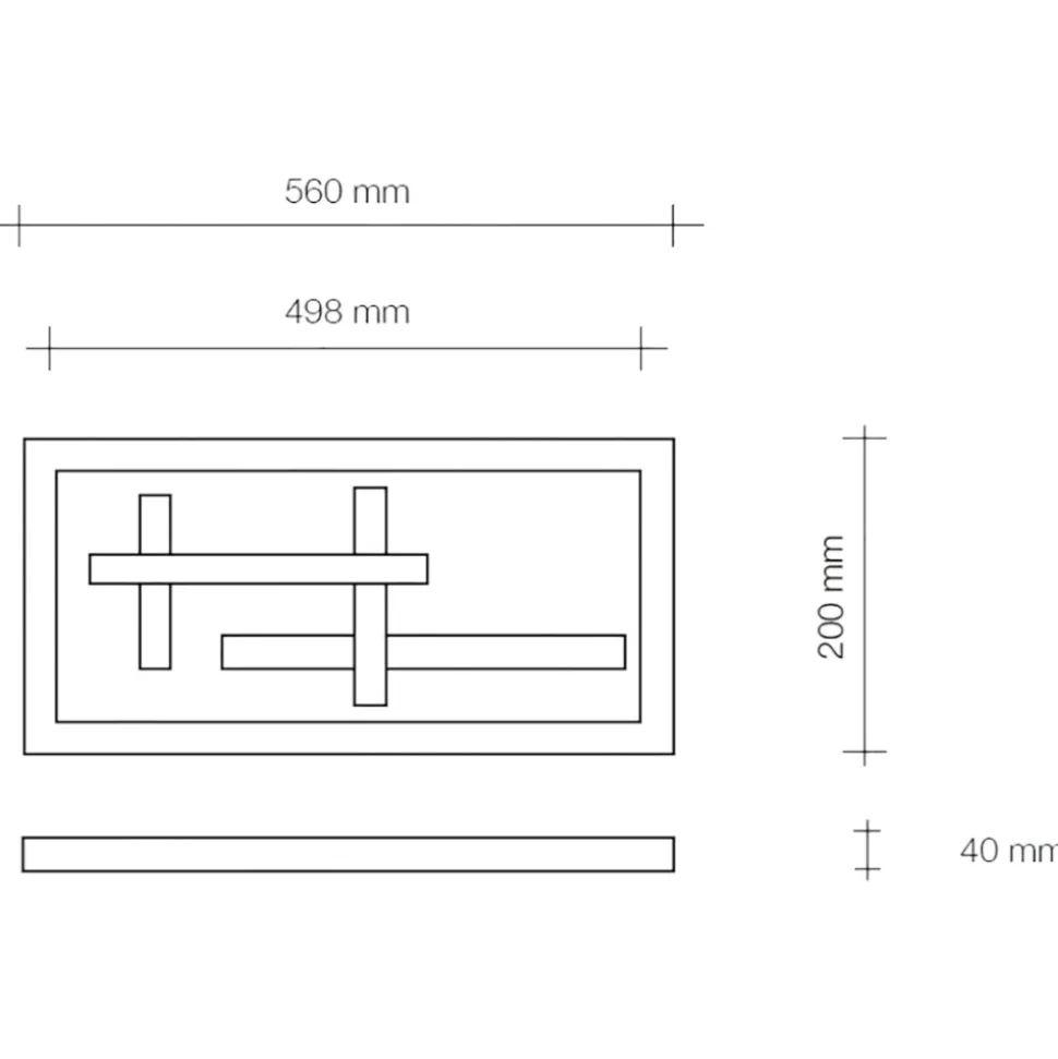 Sforzin magnesia lampada gesso da incasso 18w 3000k per controsoffitto