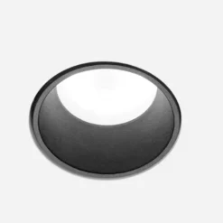 Sforzin thessaly faretto gesso da incasso rotondo nero