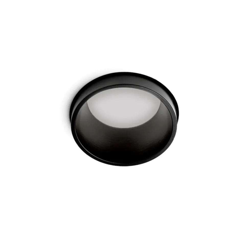 Sforzin thessaly faretto nero di gesso da incasso a soffitto