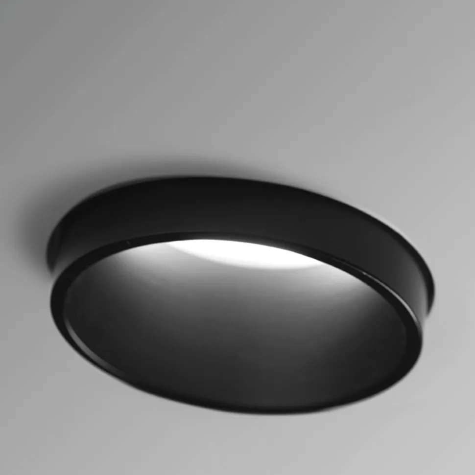 Sforzin thessaly faretto nero di gesso da incasso a soffitto