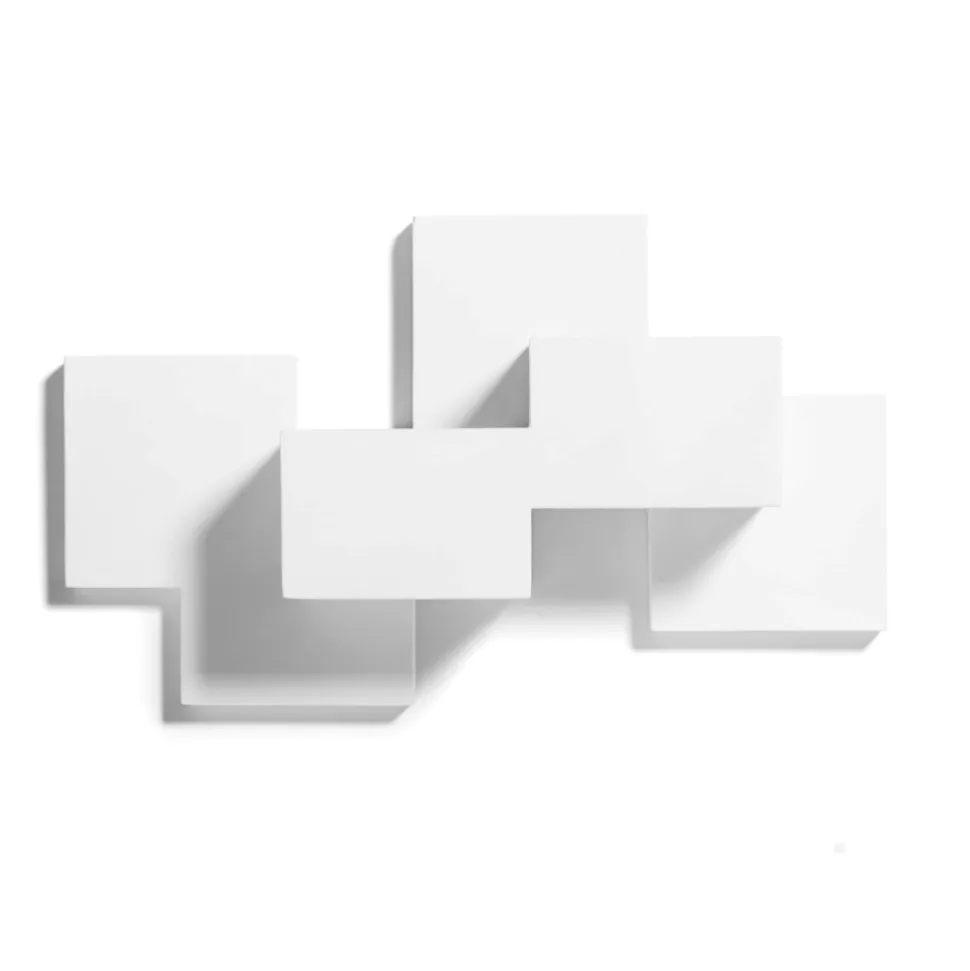 Side sforzin applique design moderna bianca cubi di gesso