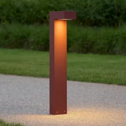 Sirio pt2 h60 lampione da giardino marrone ip44 ideal lux