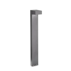 Sirio pt2 h80 lampione da giardino ip44 grigio 80cm ideal lux