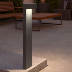 Sirio pt2 lampione da esterno grigio ideal lux