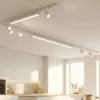 Sistema a binario ad angolo bianco modulo led 4000k con spot