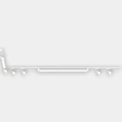 Sistema a binario ad angolo bianco modulo led 4000k con spot