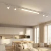 Sistema a binario 200cm bianco led 40w 3000k con spot orientabili