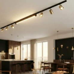 Sistema a binario 300cm con spot monofase modulo led 40w 4000k