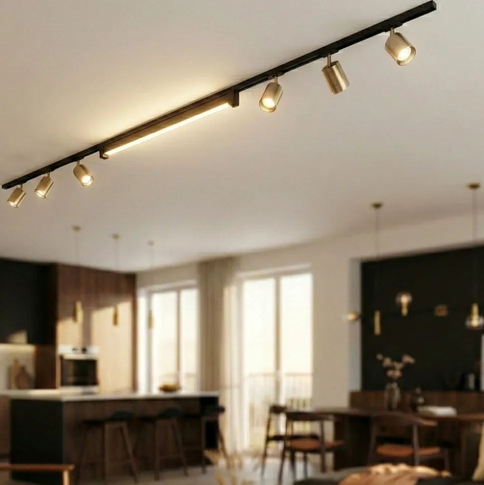Sistema a binario 300cm con spot monofase modulo led 40w 4000k