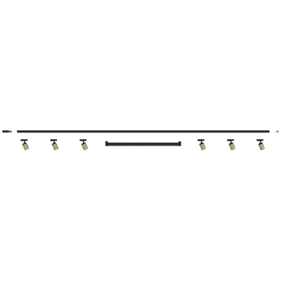 Sistema a binario 300cm con spot monofase modulo led 40w 4000k