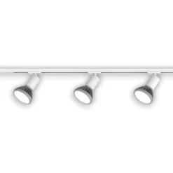 Sistema a binario 100cm monofase bianco spot e27 orientabili