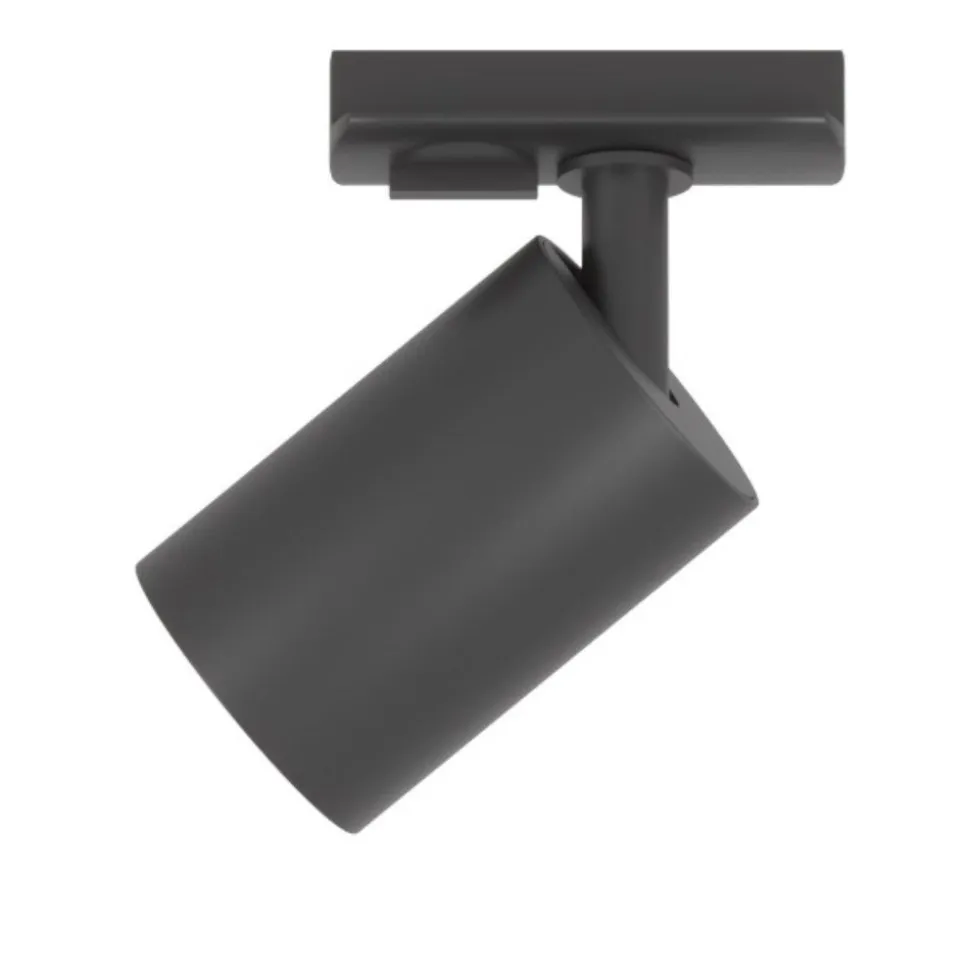 Sistema a binario 200cm monofase nero con 6 luci spot orientabili