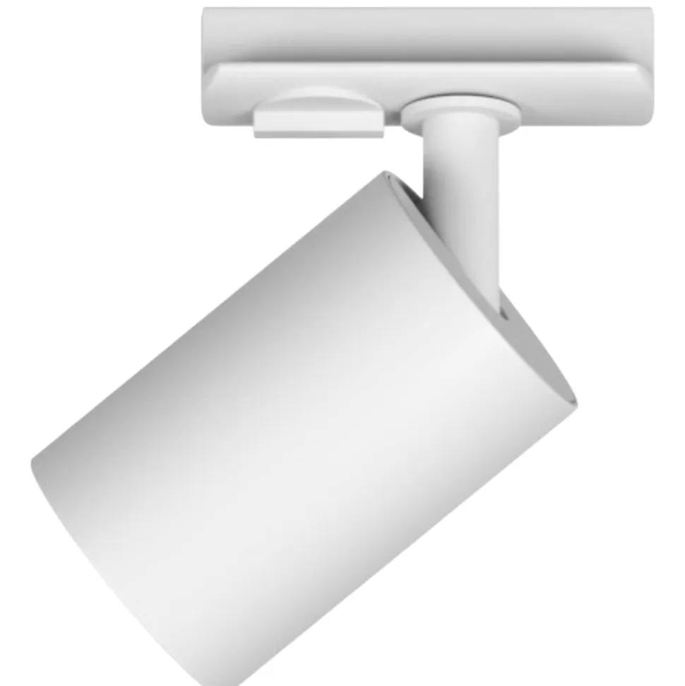 Sistema a binario 300cm monofase bianco con 8 spot orientabili